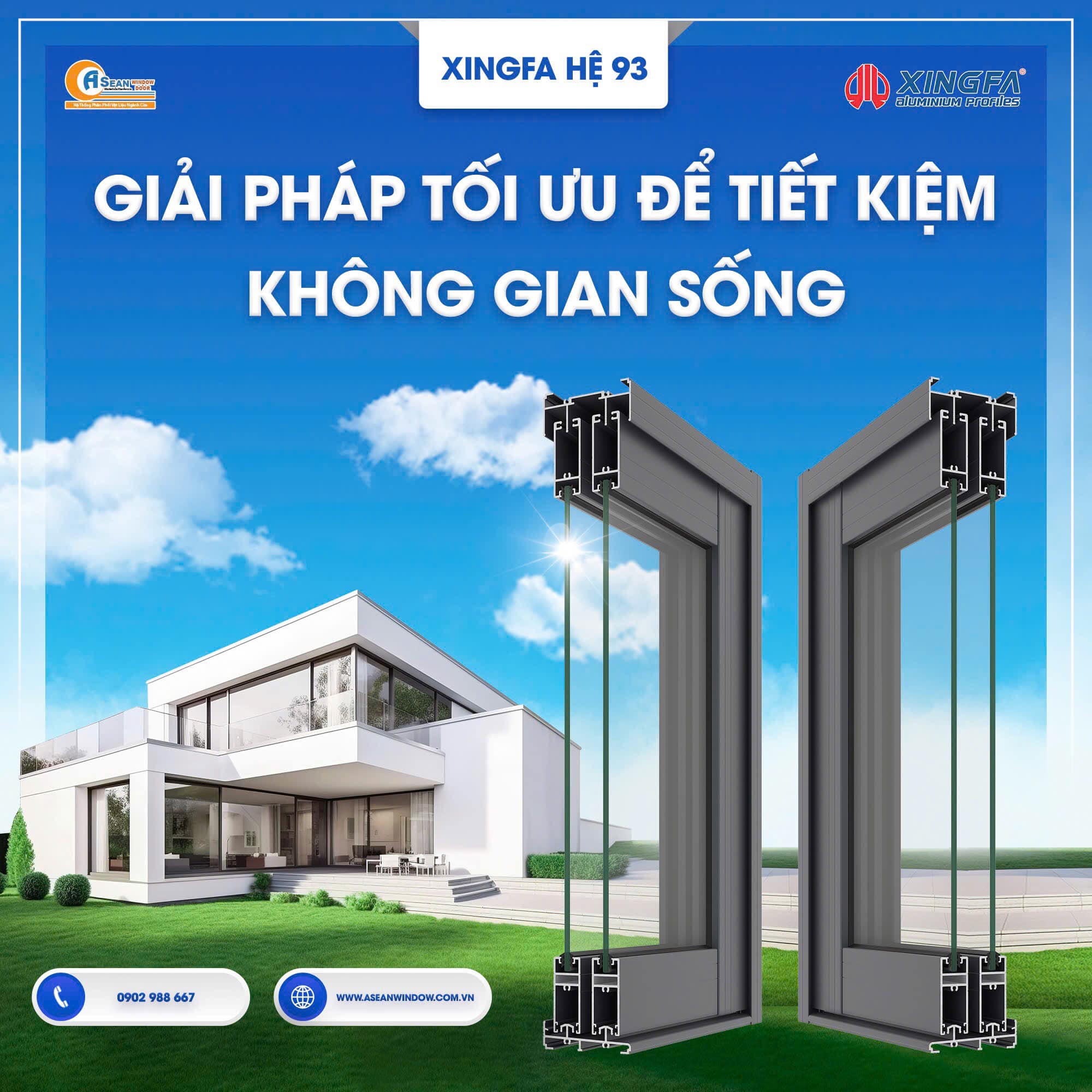 Nhôm Xingfa hệ 93