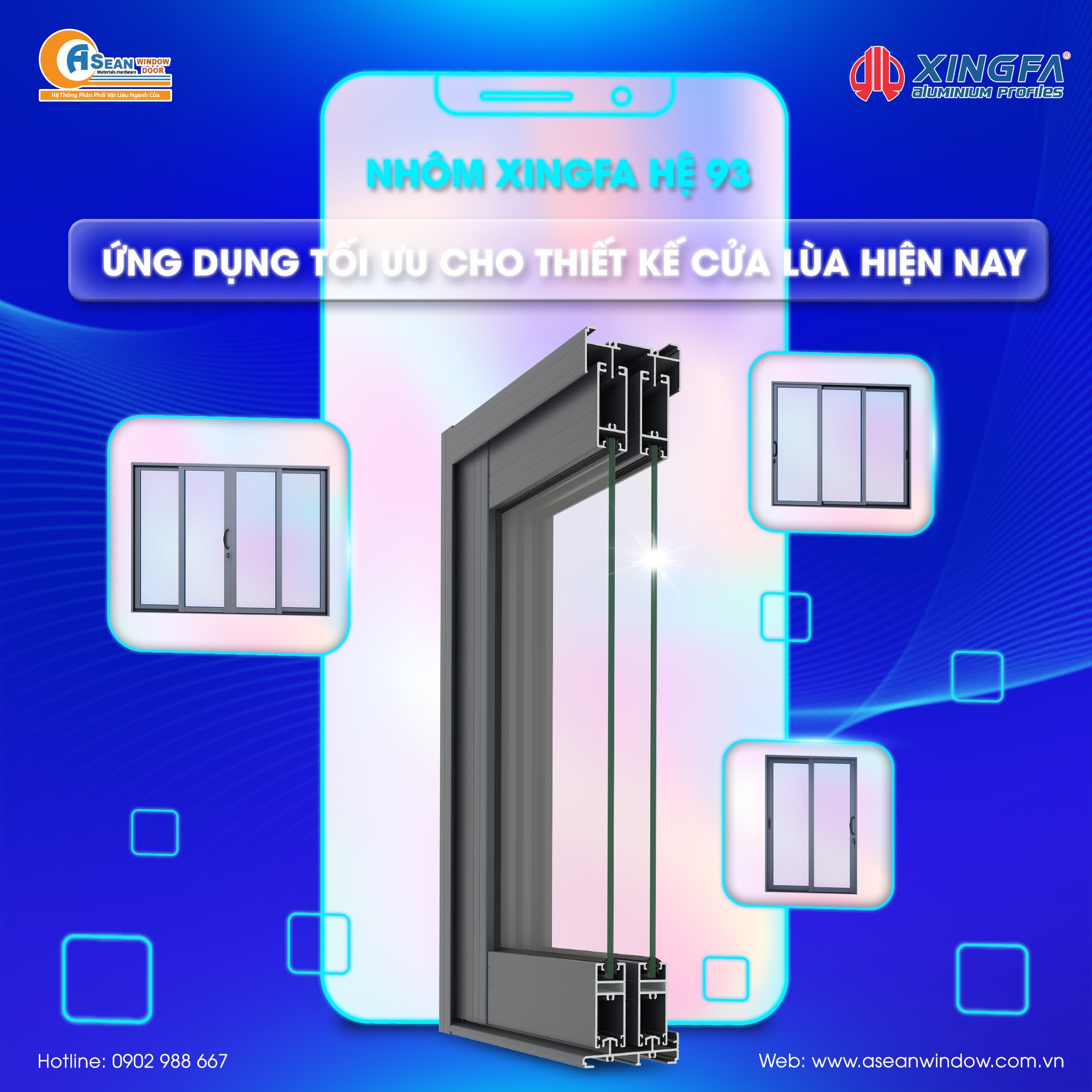 Nhôm xingfa hệ 93