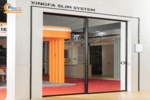 Cửa lùa treo nhôm Xingfa